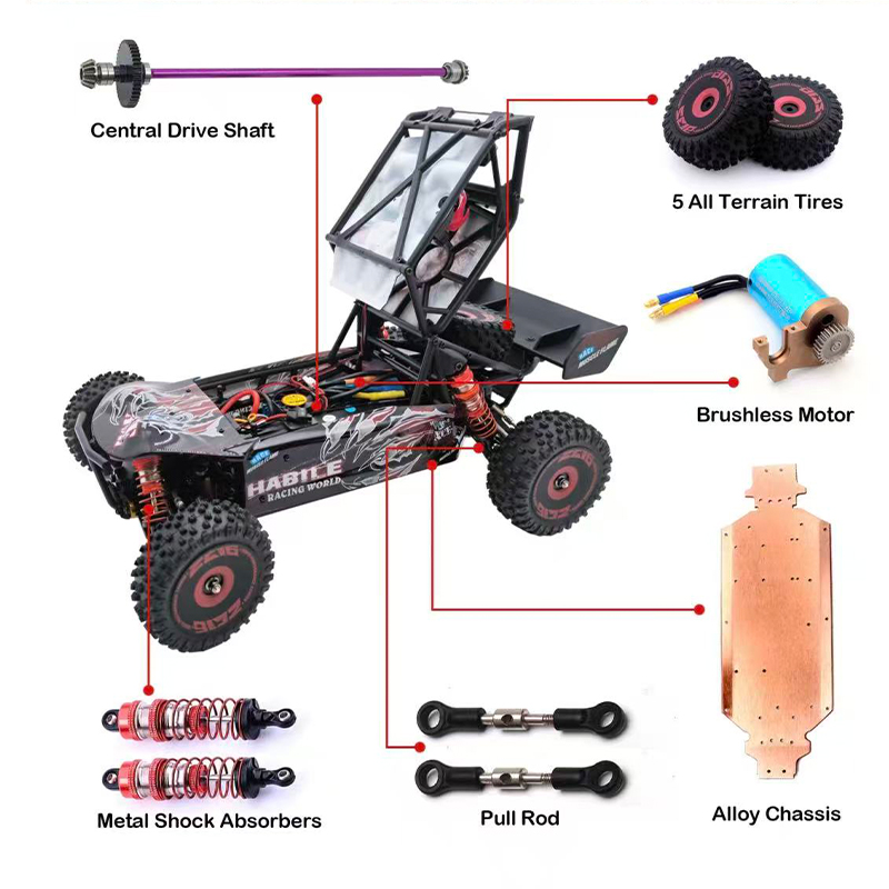 75 KM/H WLtoys 124016 V8 RC 자동 - Rc Hobby Grade Drift Car 리뷰 및 가격