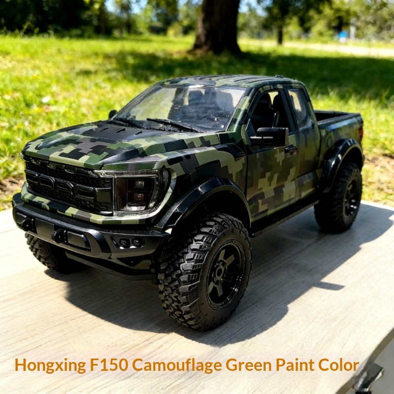 홍싱 F150 RC 크롤러 신형 위장 녹색 페인트 오프 - Rc Hobby Grade Car 리뷰 및 가격