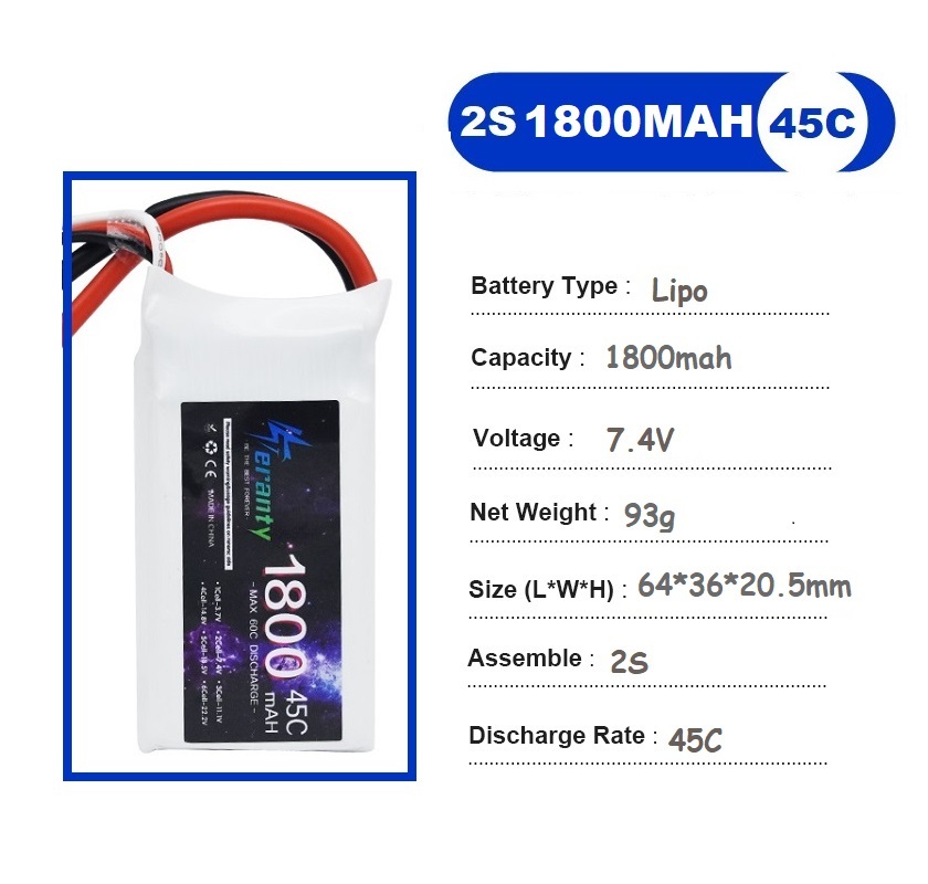 2PCS 7.4V Lipo 2S 배터리 1500mah/ - Rc Hobby Grade Car 리뷰 및 가격